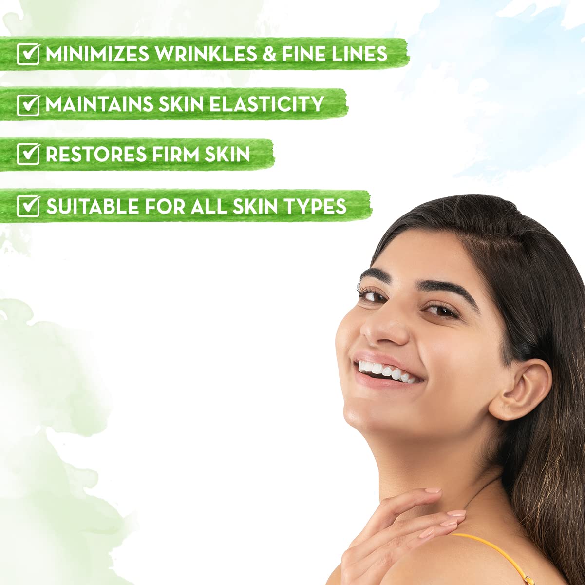 Mamaearth Bye Bye Face Cream For Women Anti Ageing, For Fine Line & Wrinkles, with Green Tea & Collagen - 30 g
