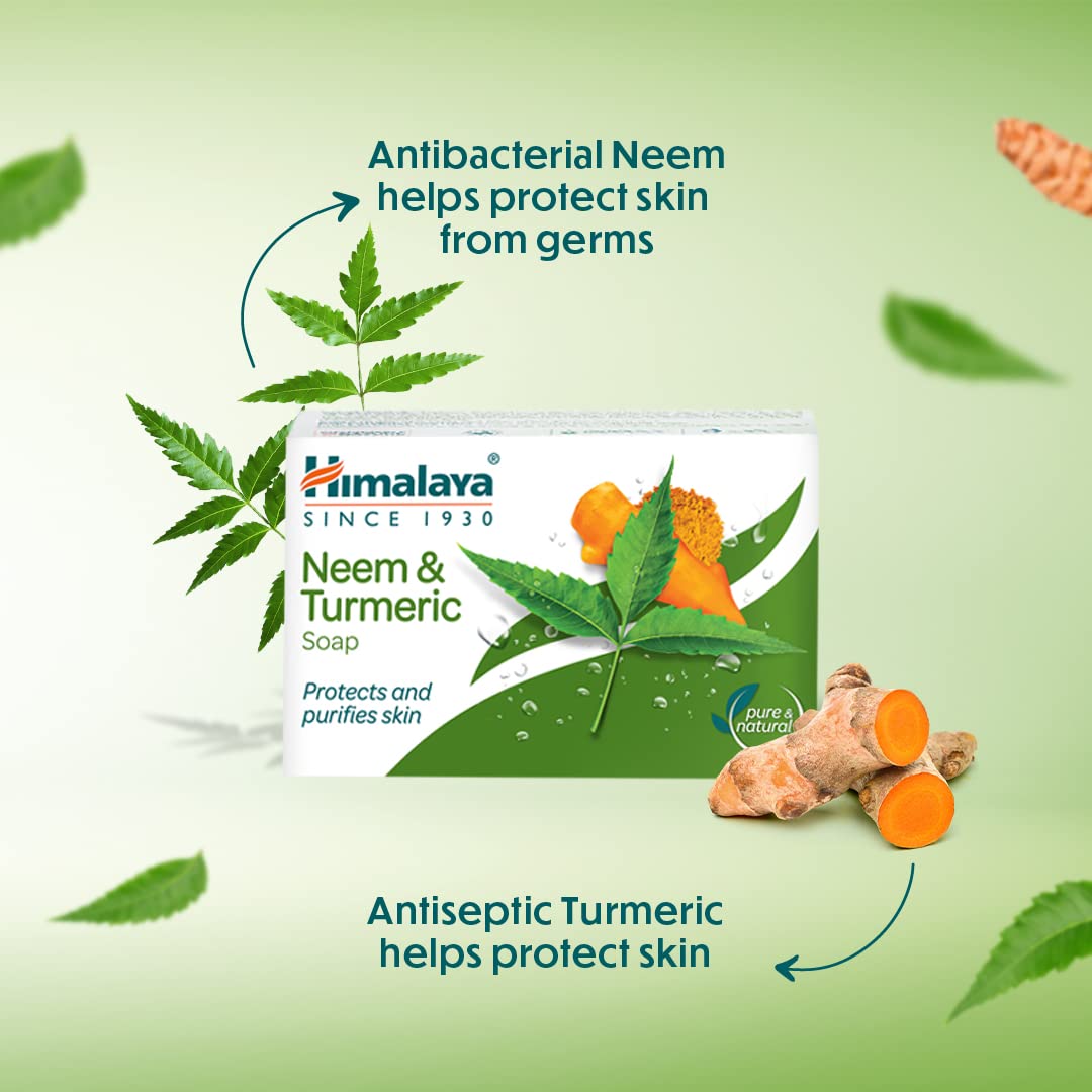 Himalaya Neem & Turmeric Soap, 125g (Pack of 5)