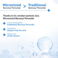 The Derma Co. 2.5% Benzoyl Peroxide Gel Face Wash | With Ceramide Complex & Glycerin | Treats Active Acne | Kills 99.9% of Acne Bacteria | Non-Drying Formula | For Oily & Acne Prone Skin | For Men & Women | 100 ml