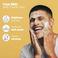 The Man Company Vitamin C Face Wash (Buy 1 Get 1 FREE) with Turmeric and Moringa | Paraben Free - 100ml