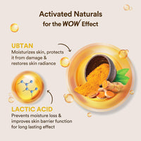 WOW Skin Science Ubtan Body Lotion- All skin type - Anti-Tanning & Smoothening Care with Saffron Extract, Sandalwood Oil - 400mL