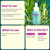 PLIX - THE PLANT FIX Fix Rosemary Advanced Anti Hair Fall Shampoo & Serum | Reducing Hair Loss & Breakage | All Hair Types | Men & Women | Sulphate & Parabeen Free| Dermatologically Tested, 440 g