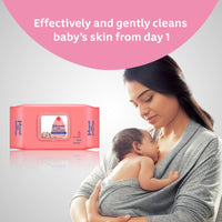 Johnson's Baby Skincare Wipes With Lid, 72s Twin Pack & Johnson's Baby No More Tears Shampoo 200ml