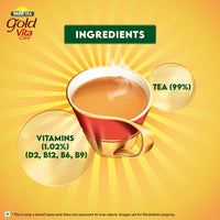 Tata Tea Gold Vitacare | Tea With Power Of 4 Vitamins | Vitamin D | Vitamin B6 | Vitamin B9 | Vitamin B12 | Loose Leaf Black Tea | 500 Gram