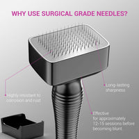 Sotrue Derma Stamp for Hair Growth | Stainless Steel Coated Adjustable Needles 0.25mm to 3mm | 140 Microneedling Stamp for Skin Repair, Face, Hair & Beard Growth | Reduces Acne Scars | Safe & Effective To Use
