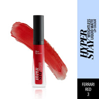Blue Heaven Hyper Stay Weightless Liquid Matte Lipstick | Long-lasting & Smudge Proof | Non-Transfer Matte Lipstick for Women| Ferrari Red-03 | 6ml