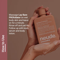 Neude Lay Bare Body Scrub 250ml Lactobionic Acid PROfoliator bath Exfoliator with AHA BHA PHA Glycolic Acid Salicylic Acid Hyaluronic Acid for Gentle Exfoliation Smooth Radiant Skin for All Skin Types