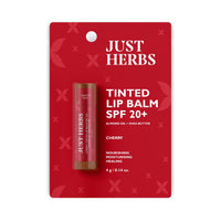 Just Herbs Relaxed Matte Liquid Lipstick Lip colour for Women & Just Herbs Tinted Lip Balm for Men and Women with SPF 20+ for Dark Lips to Lighten 4 g (Cherry) Combo