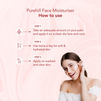Purehill Face Moisturiser For Supple, Replenished Skin, Lightweight And Water Based Formula to Hydrate & Brighten Skin.