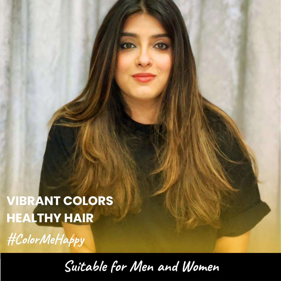 2.Oh! Italian- Golden Glaze Hair Color For Women & Men | Ammonia-Free DIY Semi Permanent Hair Color | Enriched with Argan Oil | Lasts upto 4-5 Washes | Pack of 2