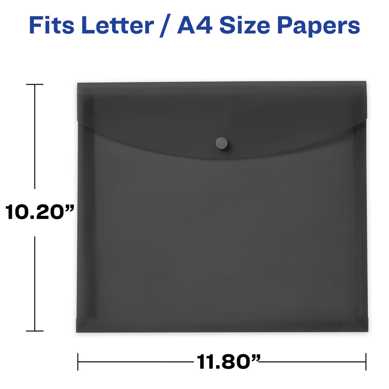 Avery Document Holder Envelope, Holds 450 Letter/A4-Size Sheets, 4-Color 4-Pack (73556) Assorted