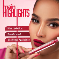 Juice Matte Luxe Lipstick - Vitamin E Enriched, Smudge-Free with Bio Retinol, Moisturizing Lock Technology, SPF 15, Long-Lasting Pack of 2 (Cherry Pop - M07 & Plum Tart - M14)