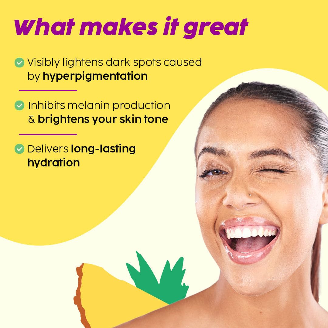 PLIX - THE PLANT FIX Skin Depigmentation Pineapple Face Cream For Women & Men|Hyperpigmentation,Tan Removal & dark Spot Corrector|With Alpha Arbutin & SymWhite PLUS For Radiant & Even Toned Skin|50 g