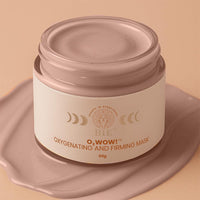 BiE O2WOW Oxygenating & Firming Face Mask | Detan, Pigmentation & Dark Spot Care | Instant Tan Removal | Acai Berry, Ginseng Stem Cells & Vital Oxygen | All Skin Types | 20gm