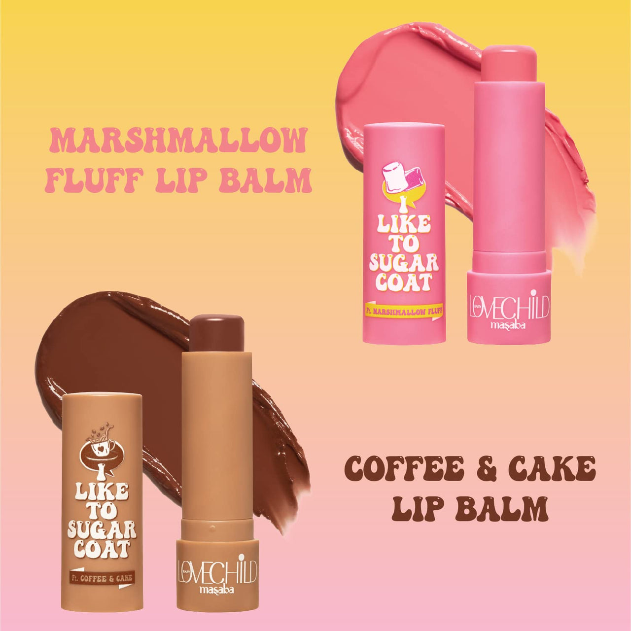 Lovechild Masaba Hydrating Lip Balm, SPF 22 UV Protection, Pink Tinted Vegan Lip Care with Shea Butter, Vitamin E & Almond Oil, Repairs Dry, Chapped Lips, Marshmallow Fluff, 4.5g