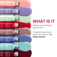 Lakmé 9To5 P+G Nail Color Smokey Crimson 6Ml & 9To5 P+Glossy Finish Nail Color Appleblossom 6Ml Combo, 300 Ml