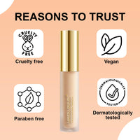Lakyou Beauty High Coverage Liquid Concealers | Lightweight | Full Coverage | Smooth Finish | Long Lasting | Shade-04(Natural Nude) | 5.5ml