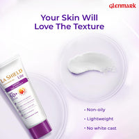 La Shield Lite SPF 50 PA+++ Mineral Sunscreen Gel | Skin brightening in 3 Weeks| No White cast | Broad spectrum | Oil-free | PA +++ | Dermatologist Prescribed | All Skin types | 50g
