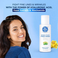 The Moms Co. Natural Vita Rich Face Wash | All Skin Types | With Vitamins C, B3 & B5, Neem Extract and Witch Hazel 25 ML