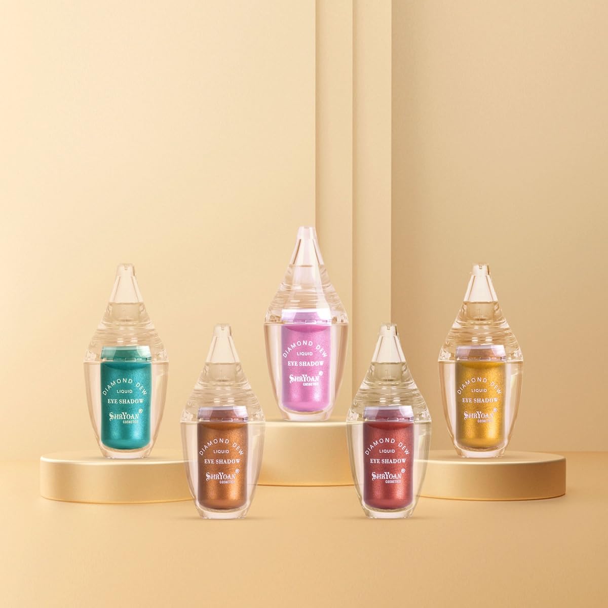 Shryoan Diamond Dew Matte Liquid Eyeshadow | Highly Pigmented Eyeshadow With Radiant Shimmer Finish | Non-Transfer, Instant Dry, Long Wearing Eyeshadow (5ml) (Shade-03)