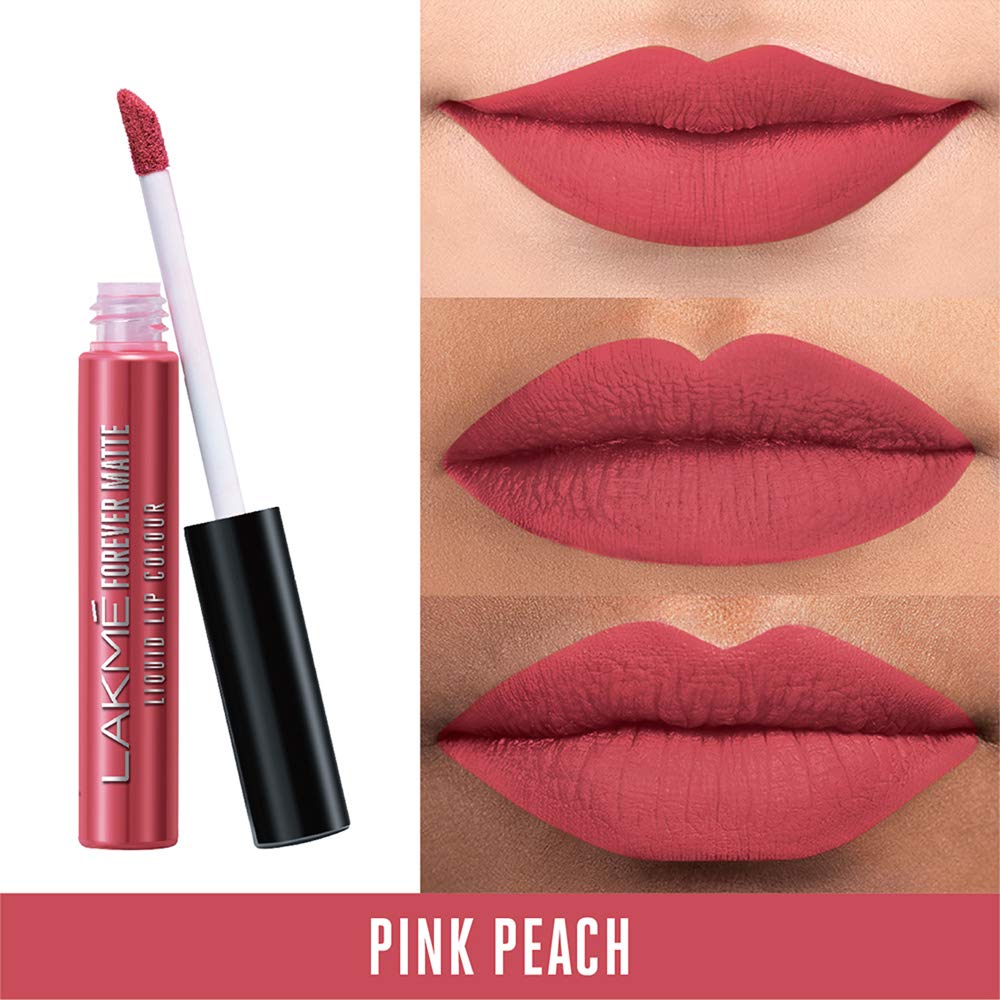 Lakmé Liquid Lipstick Red Velvet,Pink Peach (Matte)