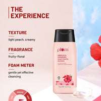 Plum Hibiscus & Ceramides Shampoo for Hair Growth | Provides Silky, Smooth & Long Hair | Repair Split End | Paraben Free shampoo for Women & Men | for All Hair Types | Safe for Daily Use | 75ml