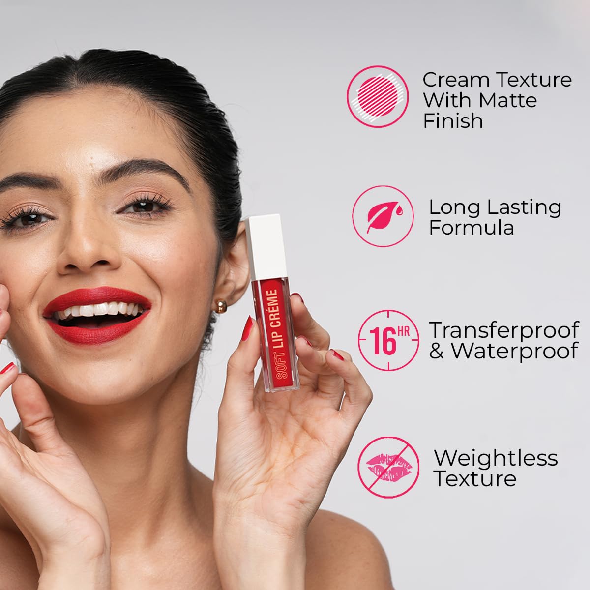 Insight Cosmetics Soft Lip Crème | High-Pigment, Long-Lasting, Transfer-Proof Matte Lip Color | Enriched with Niacinamide for Brighter Lips | Lightweight, Non-Sticky, Vegan & Cruelty-Free (Cruising Maroon, 6 gm)