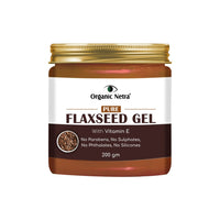 Organic Netra Baby Kajal Water Resistant, Smudgeproof 4g and Organic Netra Pure Flaxseed Gel 200g