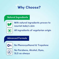 Chicco Baby Moments Mild Body Wash Refresh, New Advanced Formula with Natural Ingredients, No Tears & Soap-Free, Mild formula for Baby’s Body wash, No Phenoxyethanol and Parabens (200ml)