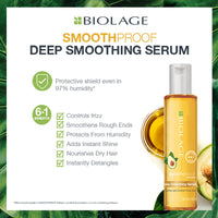 BIOLAGE Scalppure Shampoo | For Dandruff Control & Biolage Smoothproof Deep Smoothing 6-In-1 Professional Hair Serum