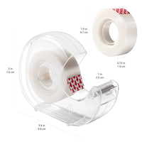 Basics Matte Finish Tape with Dispenser and Refills, 3/4