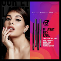 Colorbar cosmetics Intensely Rich Kajal-Creatively, Black, 0.30 g (Pack of 2) Pencil,Matte