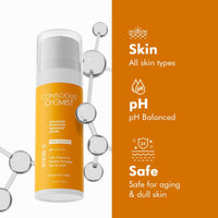 Conscious Chemist™ Vitamin C Face Cream SPF30 & 10% Vitamin C Face Serum (Advanced) With Ferulic Acid For Glowing Skin | Anti Aging, Skin Repair, Dark Circles, Fine Lines | All Skin Types | Pack Of 2