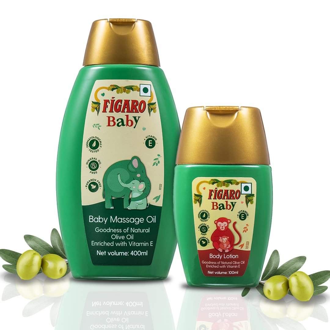 Figaro Baby Massage Oil 400 ml and Figaro Baby Lotion 100 ml