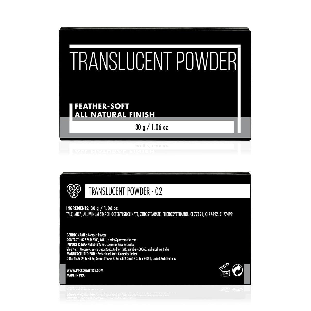 PAC Translucent Powder (02) (30 gm)