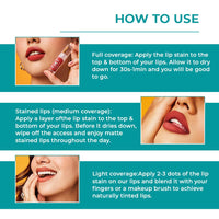 Tint Cosmetics 2.5ml Matte Finish Butter Cream Liquid Lip Stain, Waterproof, Transfer Proof, Non-Sticky, Non Drying, Light Weight, Long Lasting & Hydrating For Girls & Women