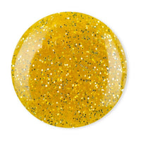 DeBelle Gel Nail Polish Pegasus (Lime Yellow with Gold Glitter Sugar Finish Nail Paint)|Non UV - Gel Finish |Chip Resistant | Seaweed Enriched Formula| Long Lasting|Cruelty and Toxic Free| 8ml