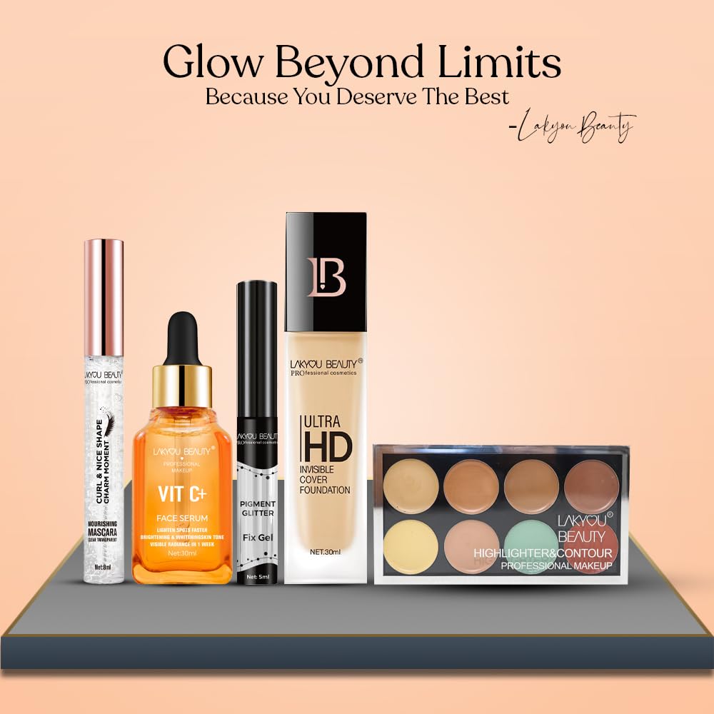 Lakyou Beauty Ultra HD Invisible Cover Foundation | Waterproof | Long Lasting | Light Weight | Shade-02(Soft Ivory) | Pack Of 2