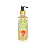 Just Herbs Silky Strength Aloevera Wheatgerm Moisturizing Shampoo for Dry and Brittle Hair-200 ML & Ayurvedic Anti-Dandruff Soya Protein Herbal Shampoo, For Men & Women, Chemical Free - 200 ML