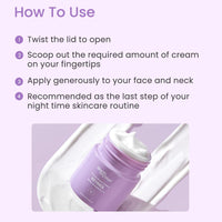 Earth Rhythm Retinol Night Cream For Glowing Skin Anti Aging Face Cream Enriched with Vitamin B, C, & E Reduce Fine Lines & Wrinkles For All Skin Type - 30ml