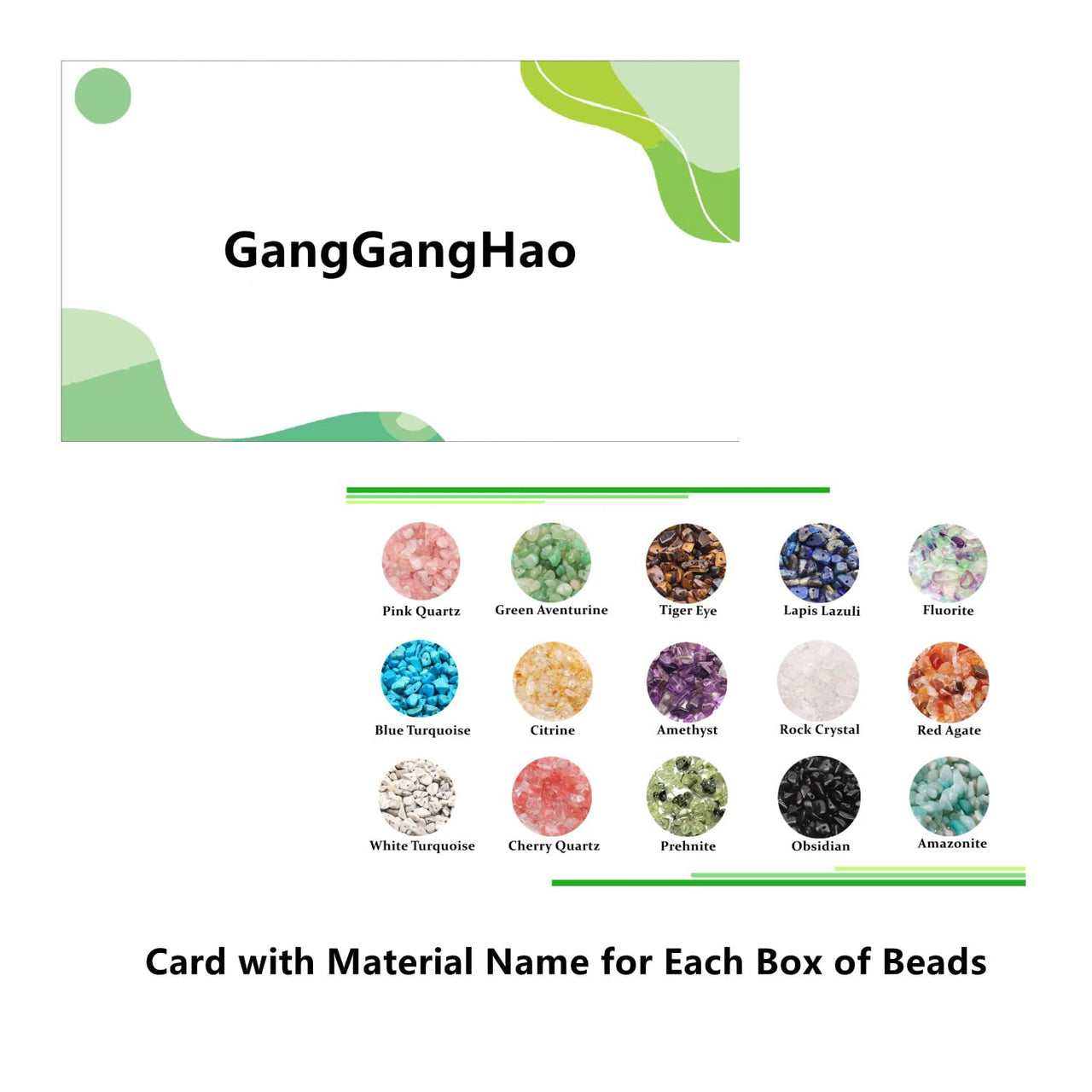 GangGangHao 1888 Pcs Natural Chip Stone Beads About 500g Irregular Gemstones Healing Crystal Loose Rocks Bead Hole Drilled DIY for Bracelet Jewelry Making Crafting (5-8mm, 15 Color Mix-S1) 15 Color-S1