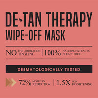 Nature's Essence Detan Therapy Wipe-Off Mask for Instant Skin Brightening and Lightening | Detan face mask for natural glowing skin | Removes All types of tan | Suitable for All Skin Types, 200g