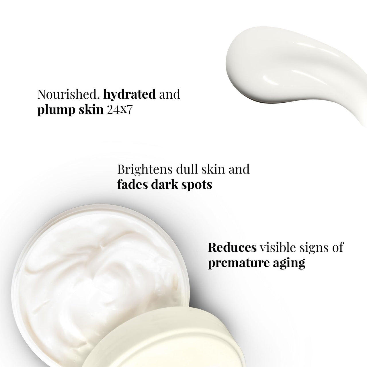 iCosmetiques Day & Night Cream Combo | Vitamins B3, C, E | Shea Butter & Glycerin | Glowing Skin | Mineral Oil & Silicone-Free | For Men And Women | 50g each