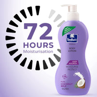 Parachute Advansed Deep Nourish Body Lotion,With Pure Coconut Milk,400 ml & Parachute Advansed Cocoa repair Body Lotion with Pure Coconut Milk & Cocoa butter, 100% Natural Moisturiser, 250ml