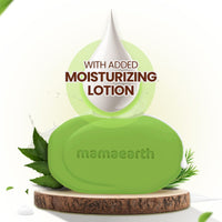 Mamaearth Neem Moisturizing Lotion Soap with Neem & Tea Tree for Skin Purification (Value Pack Of 8)-125 gX8 Units For Skin Protection|Soothes Inflammation|Deeply Cleanses|76% TFM Grade 1 Soap