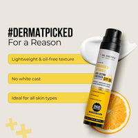 Dr. Sheth's Ceramide & Vitamin C Long lasting Sunscreen SPF 50+ PA++++ 6 hrs Advanced UV & Tan Protection For All Skin Types | No White Cast| Non-Greasy & Quick-Absorbing | For Women & Men | 50g