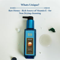 Blue Nectar Ayurvedic Tan Removal Face Wash for Glowing Skin Honey Aloe Vera Detan Face Wash for Dry Skin Oily Skin and Combination Skin 8 Herbs