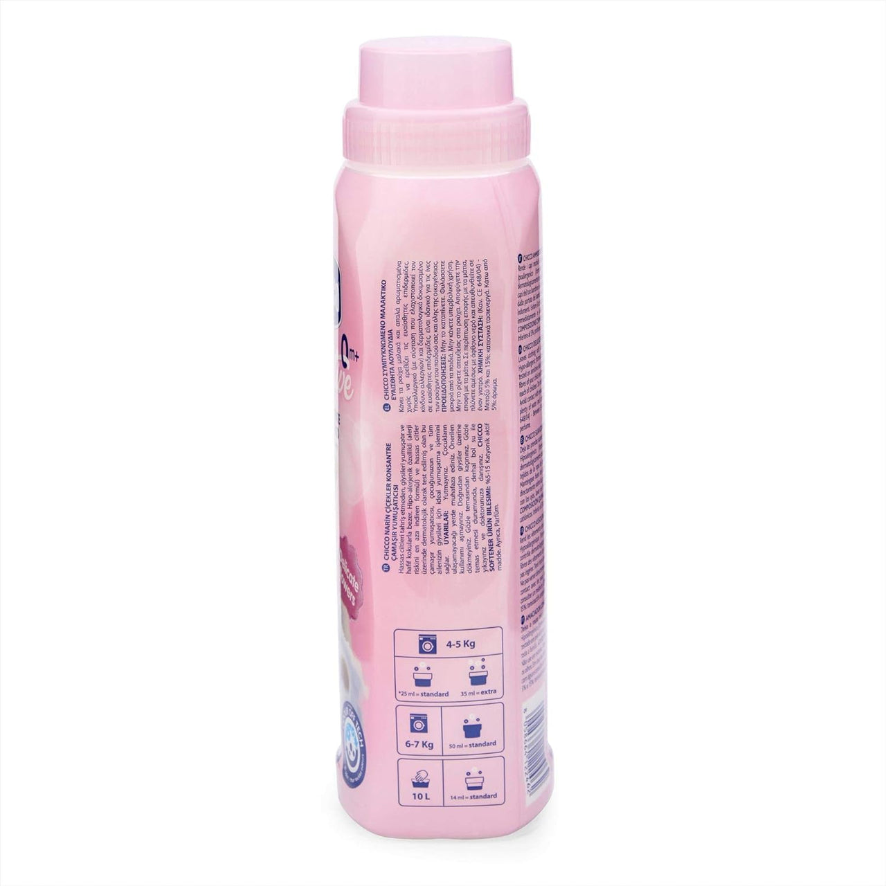 Chicco Baby Fabric Softener with New Odour Elimination Technology, Keeps Clothes Gentle, Fresh & Fragnant, Dermatologically Tested, Delicate FLowers (750ML)