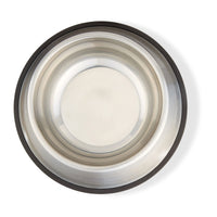Basics Stainless Steel Non-Skid Pet Dog Water And Food Bowl, 2-Pack (10 x 2.8 Inches), Each Holds Up to 4 Cups