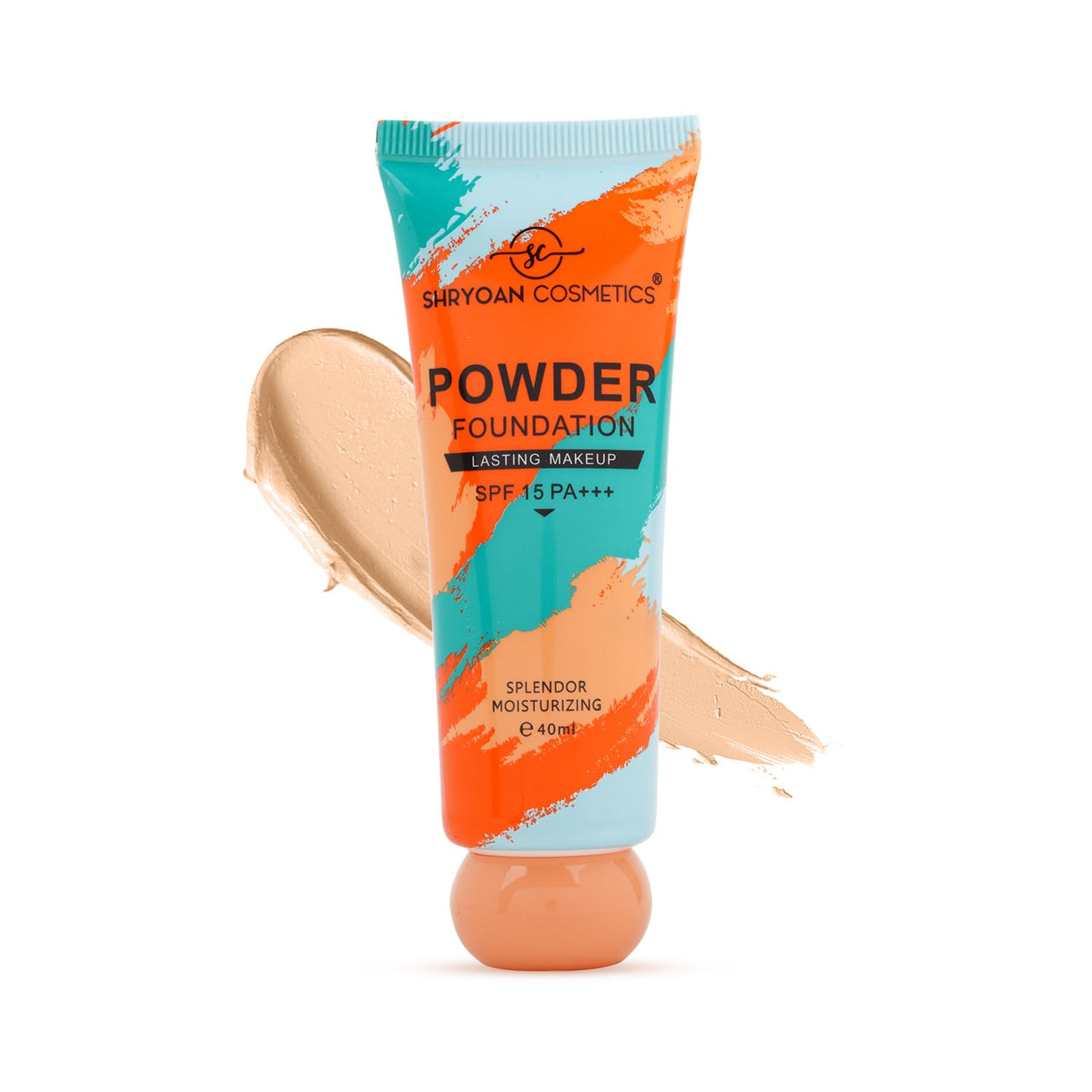 Shryoan Powder Foundation SPF 15PA+++ 40ml | Creamy Full Coverage for Combination Skin| Smoothing Finish | Alcohol-Free | Long Lasting Makeup | Natural Matte Finish | 16H Oil Control | Pack of 1 | 40 ML | Shade 04
